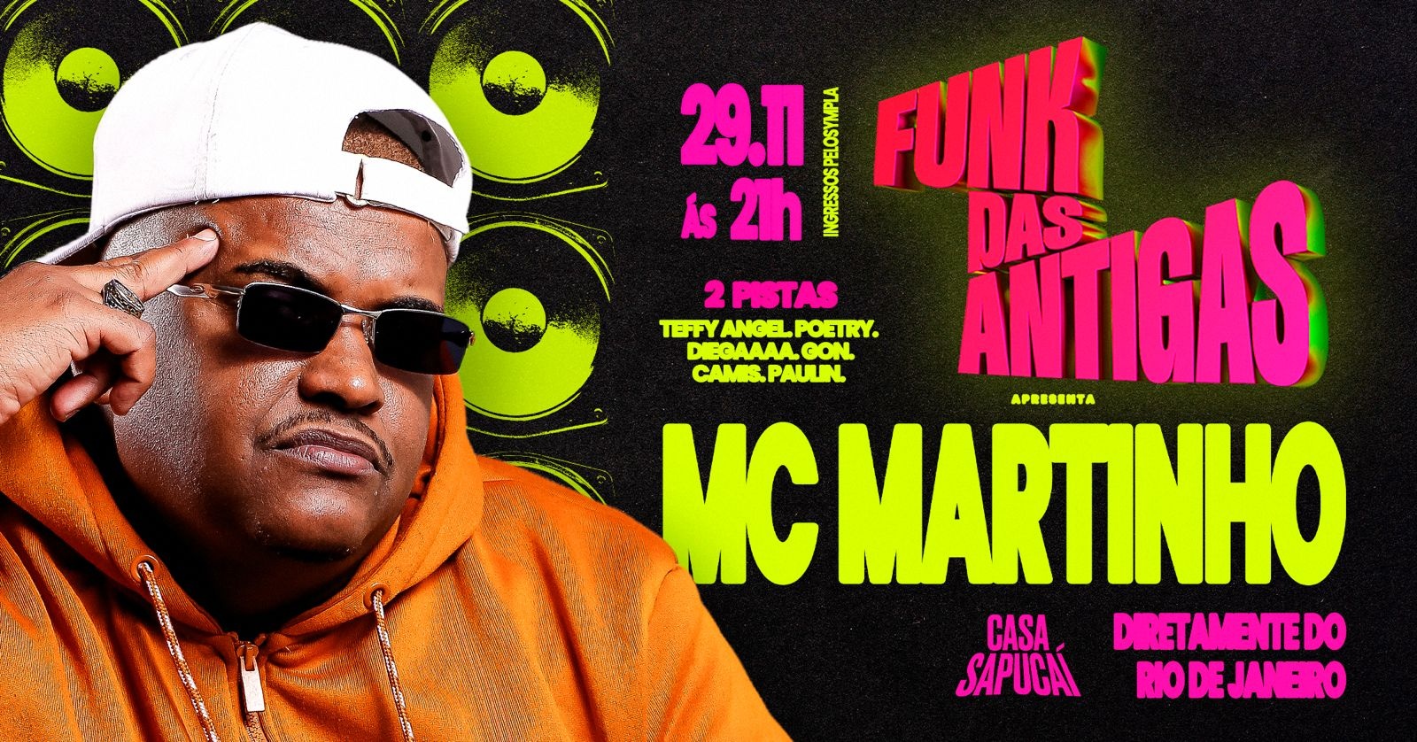 FUNK DAS ANTIGAS convida MC MARTINHO (RJ) em Belo Horizonte - Sympla