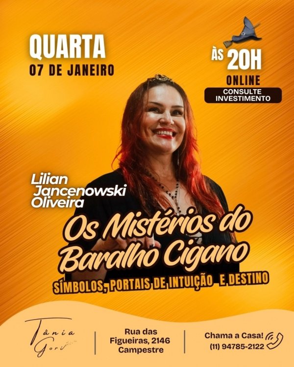 Imagem do evento Misterios do baralho Cigano