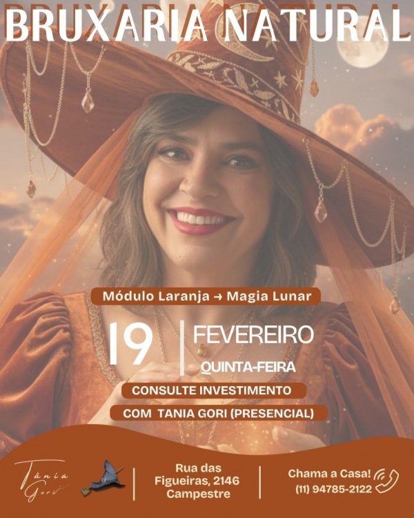 Imagem do evento Bruxaria Natural com Tania Gori