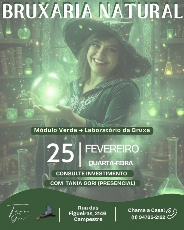 Imagem do evento Bruxaria Natural Com Tania Gori