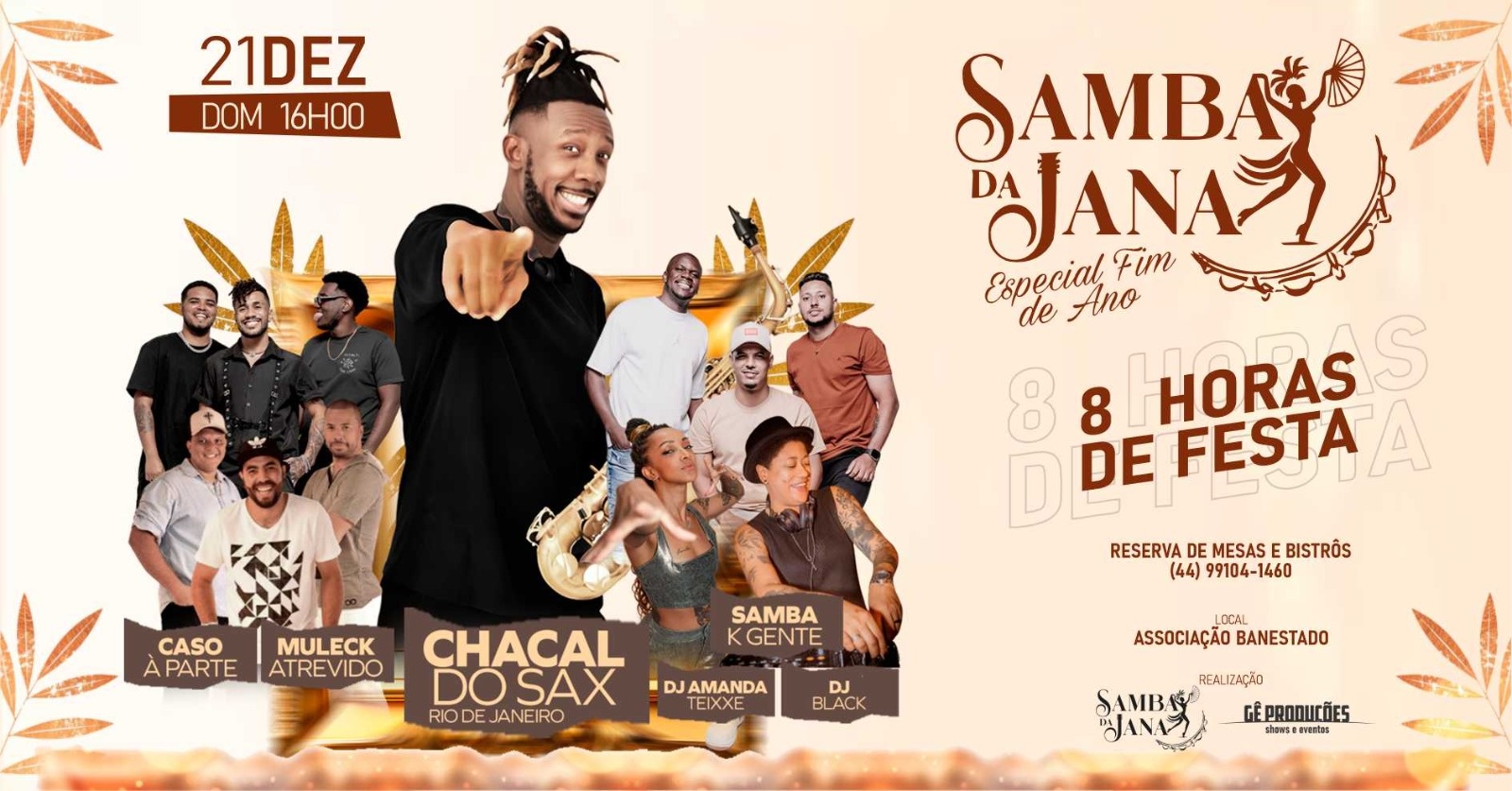 Image for the event: SAMBA DA JANA ESPECIAL FIM DE ANO
