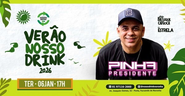 Imagem do evento VERÃO NOSSO DRINK 2026  GRUPO PINHA PRESIDENTE EXALTASAMBA