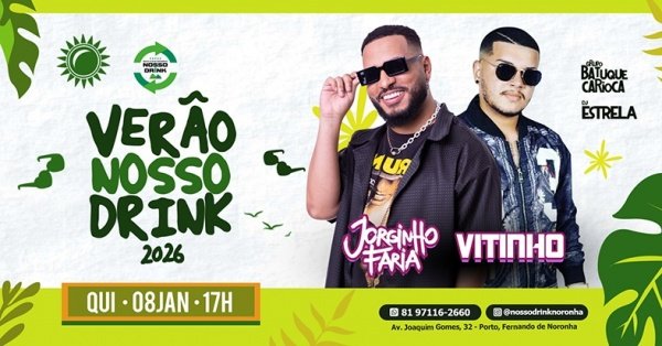 Imagem do evento VERÃO NOSSO DRINK 2026  JORGINHO FARIA & VITINHO