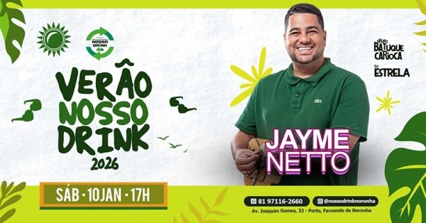 Imagem do evento VERÃO NOSSO DRINK 2026  JAYME NETTO