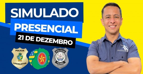 Imagem do evento SIMULADO PRESENCIAL - 21 de Dezembro de 2025