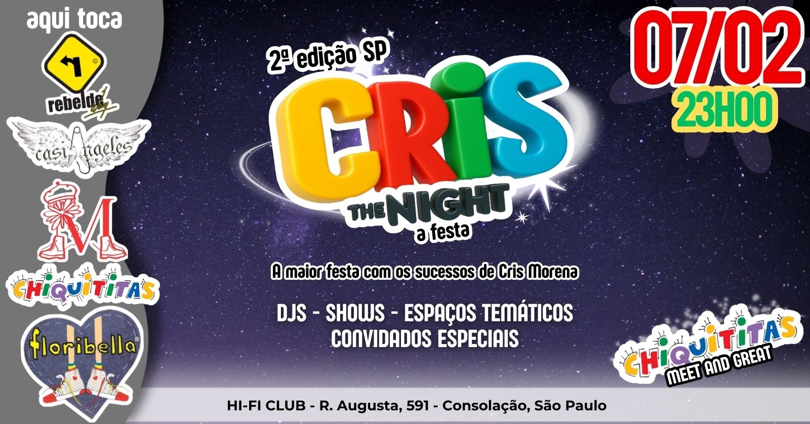 Cris The Night - 07/02/2026 - São Paulo, SP