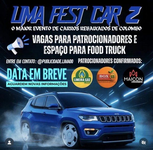 Imagem do evento LIMA FEST CAR 2 - MAIOR EVENTO CARROS REBAIXADO DE COLOMBO