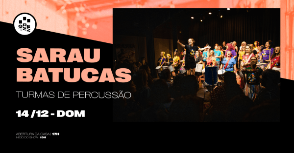 Imagem do evento Sarau Batucas - Turmas de percussão