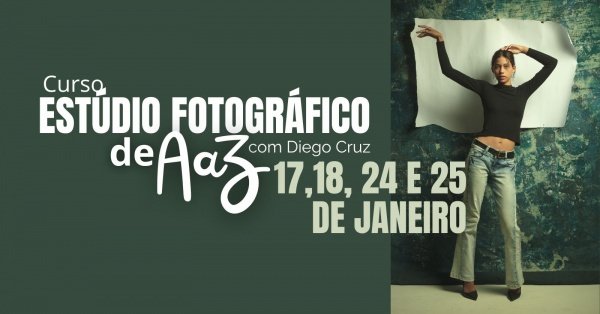 Imagem do evento Estúdio Fotográfico de A a Z com Diego Cruz.