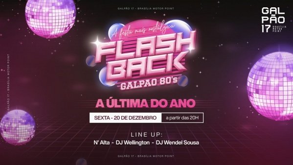 Imagem do evento Flashback 80s - A última do ano - Galpão 17