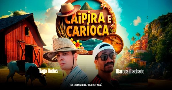 Imagem do evento MARCOS MACHADO E TIAGO NEDES - SHOW DE COMÉDIA EM MAGÉ!