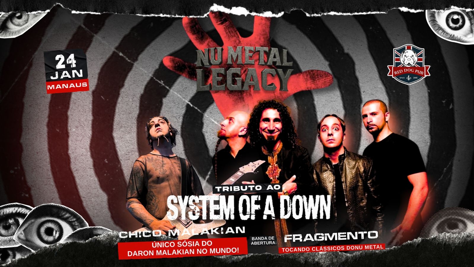 Tributo ao System of a down com Chico Malakian (SP) - Manaus/AM - Manaus, AM