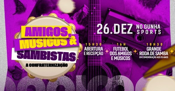 Imagem do evento Confraternização dos Amigos & Músicos & Sambistas