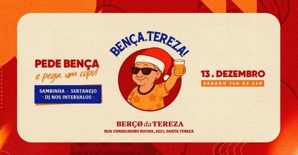 Imagem do evento BENÇA, TEREZA! 13/12