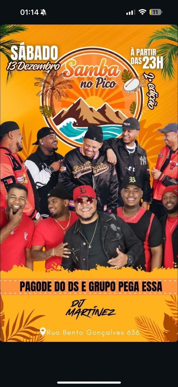 Imagem do evento Samba No Pico