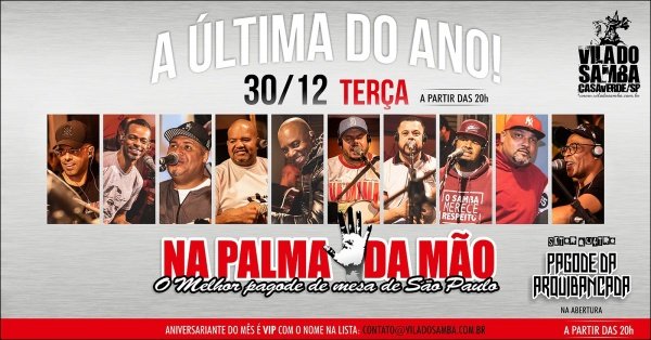 Imagem do evento NA PALMA DA MÃO NA VILA DO SAMBA