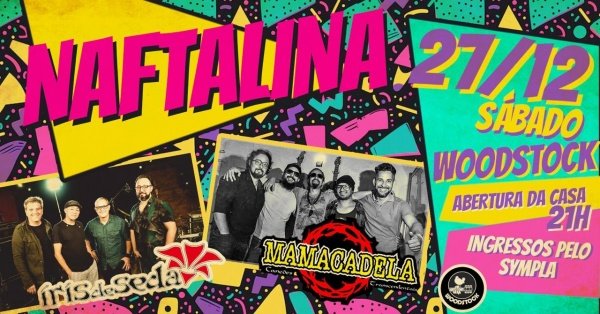 Imagem do evento NAFTALINA - show com Íris de Seda e Mamacadela