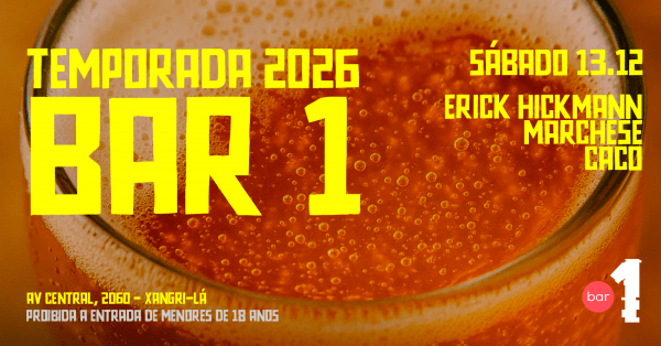 Imagem do evento BAR 1 - SÁBADO - 13/12/2025