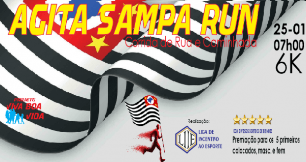 Imagem do evento AGITA SAMPA RUN - Corrida de rua e caminhada