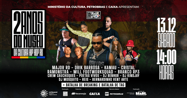 Imagem do evento Aniversário de 2 anos do Museu da Cultura Hip Hop RS