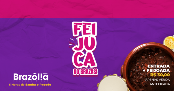 Imagem do evento FEIJUCA DO BRAZAS + Muito Samba e Pagode - (27/12)  