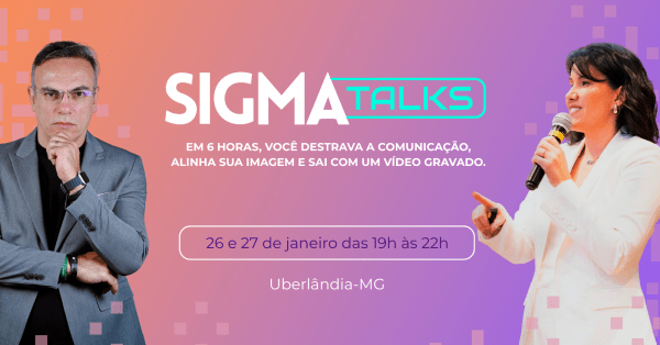 Imagem do evento Sigma Talks Edição 2: Voz, Imagem & Ação com Larissa Araújo e Fabiano Alves.