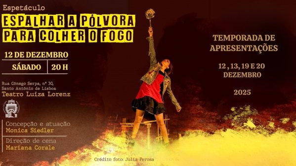 Imagem do evento Espalhar a Pólvora para Colher o Fogo - 20/12 - sábado
