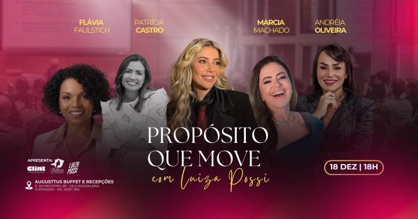 Imagem do evento PROPÓSITO QUE MOVE com Luiza Possi