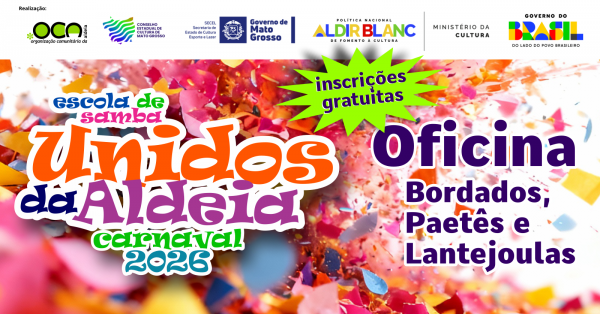 Imagem do evento OFICINA DE BORDADOS, PAETÊS E LANTEJOULAS