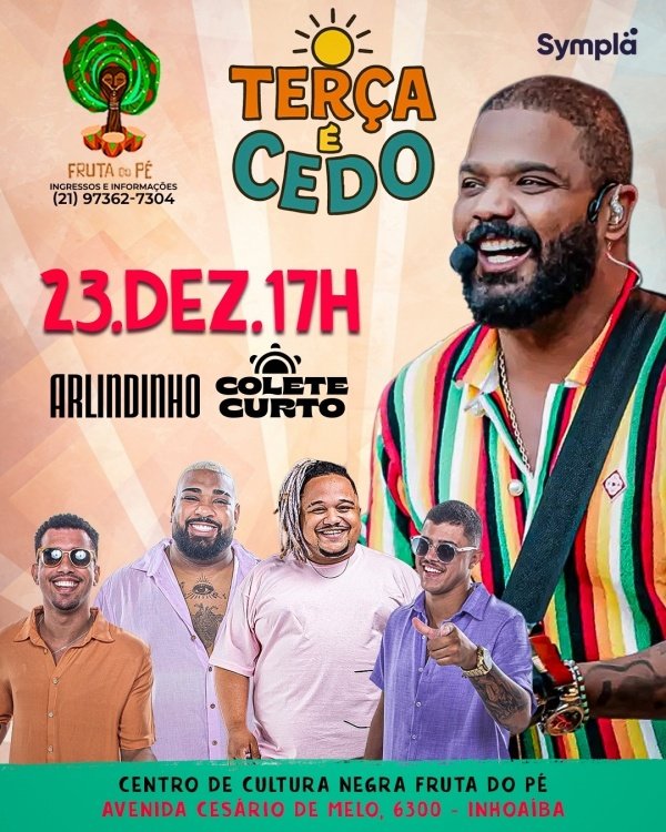 Imagem do evento Arlindinho e Colete Curto - Terça é Cedo