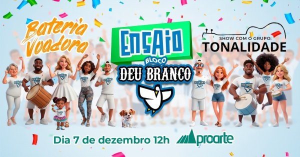 Imagem do evento Ensaio do Bloco DEU BRANCO