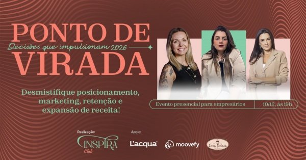 Imagem do evento PONTO DE VIRADA - Decisões que Impulsionam 2026