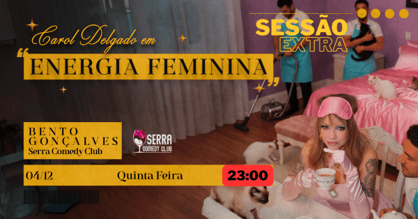 Imagem do evento CAROL DELGADO - ENERGIA FEMININA SESSÃO EXTRA