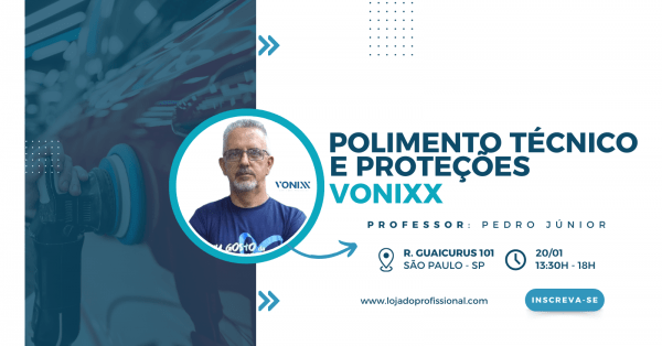 Imagem do evento Polimento Técnico e Proteções - Vonixx - GRATUITO