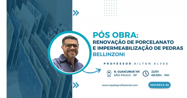 Imagem do evento Pós Obra: Renovação e Impermeabilização de Porcelanato e Pedras - Bellinzoni