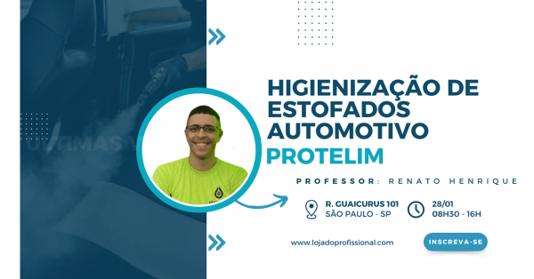 Imagem do evento Higienização de Estofados Automotivo - PROTELIM - GRATUITO