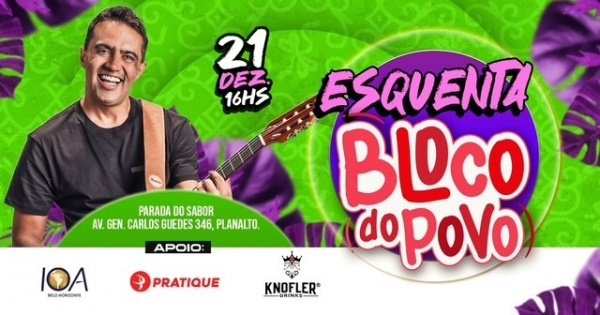 Imagem do evento Esquenta Bloco do Povo