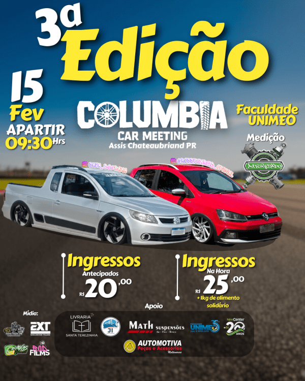 Imagem do evento COLUMBIA CAR MEETING 3ª Edição