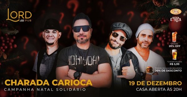 Imagem do evento Rock Night com a Charada Carioca