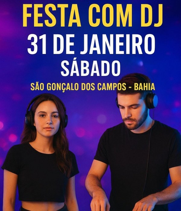 Imagem do evento FESTA    COM  DJ  BOATE   EM   SAO  GONÇALO DOS CAMPOS BA