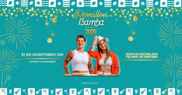 Imagem do evento Réveillon Bamba Beach com Filhas de Bamba.