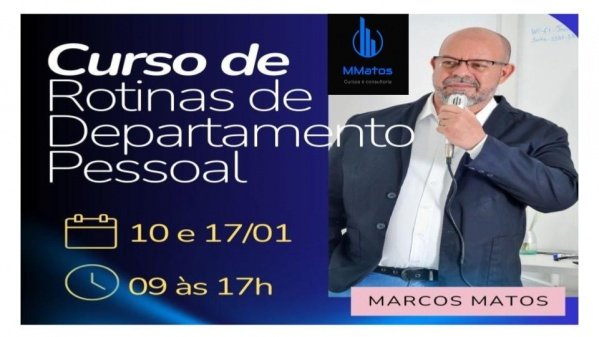 Imagem do evento Curso de formação em Rotinas de Departamento Pessoal