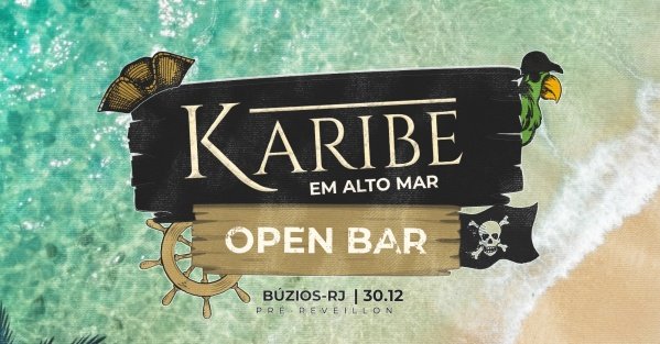 Imagem do evento KARIBE em alto mar (FULL OPEN BAR) | 30/12