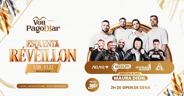 Imagem do evento 13/12 ÚLTIMO VOU PAGODIAR DE 2025 - ESQUENTA REVEILLON