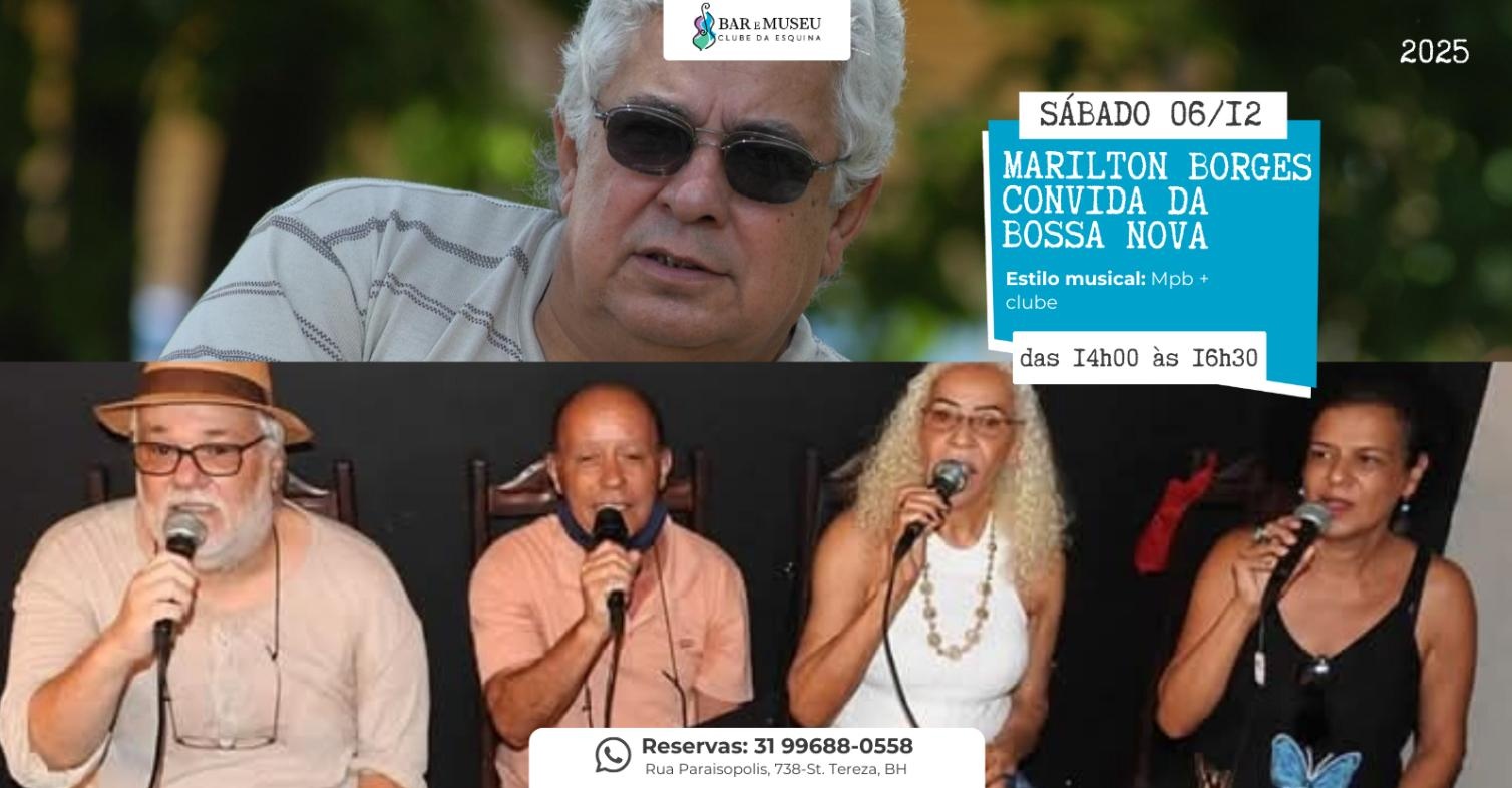 Agenda de Shows 1 Marilton Borges convida Clube da Bossa Nova