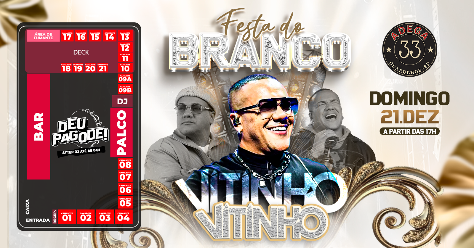 Vitinho no Adega 33 - Festa do Branco em Guarulhos