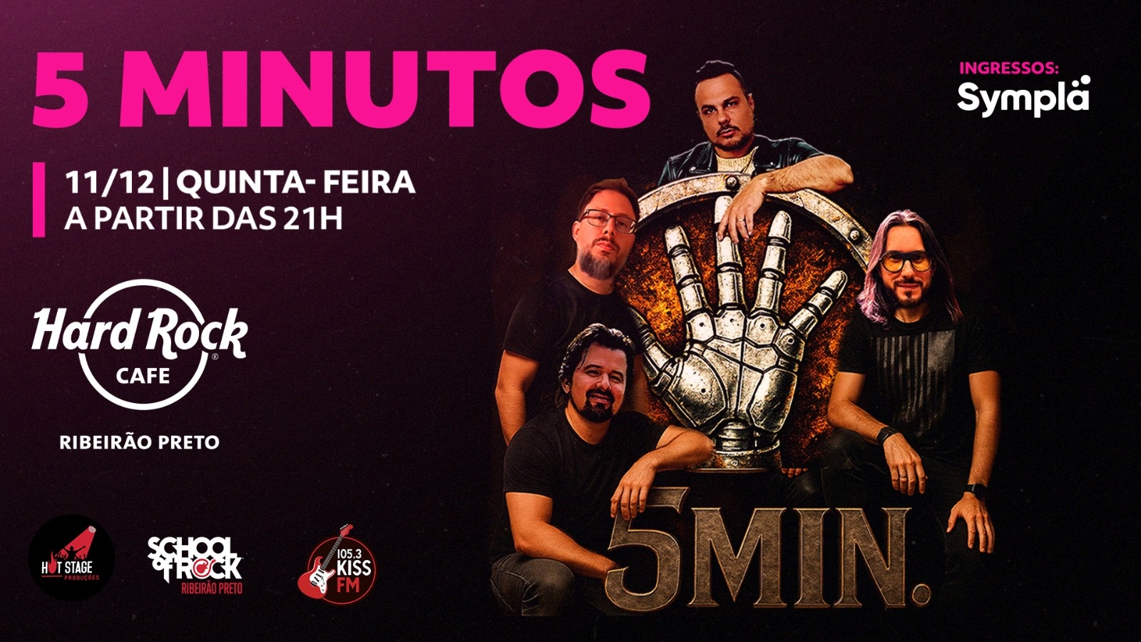 5 Minutos – Dance Rock Night no Hard Rock Cafe Ribeirão Preto