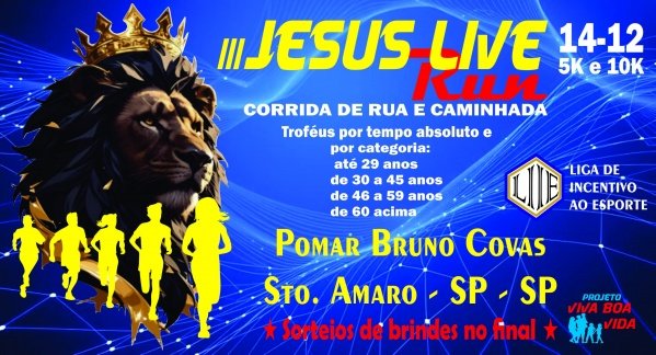 Imagem do evento III JESUS LIVE RUN