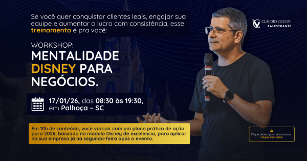 Imagem do evento Mentalidade Disney para Negócios