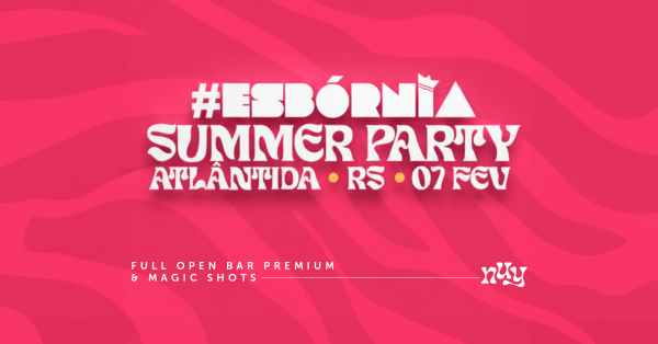 Imagem do evento NUY - ESBÓRNIA FULL OPEN BAR - SÁBADO 07/02